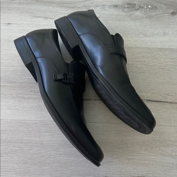 Perry Ellis Portfolio Ultrafoam Dalton 3 Shoes Black 9 EUC - Picture 2 of 6